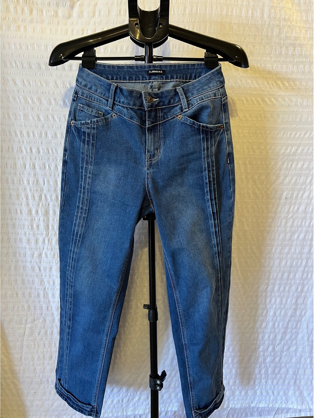 Flamingals High Waisr Crop Straight Leg Sz Sm